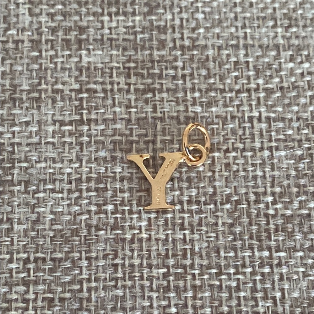 Gold Letter Y Charm Pendant Thomas Sabo